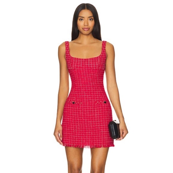 NWT SAYLOR Velma Tweed Dress- L - Picture 1 of 5